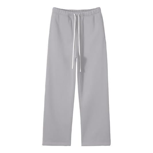 VNGELS Unisex Solid Color Fleece Straight Leg Pants
